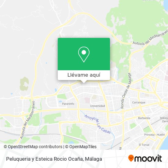 Mapa Peluqueria y Esteica Rocio Ocaña