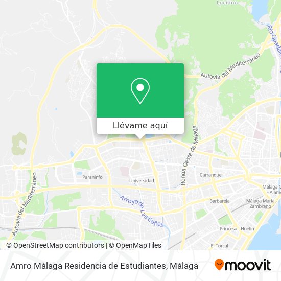 Mapa Amro Málaga Residencia de Estudiantes