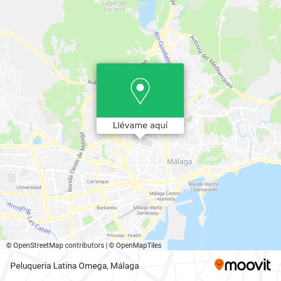 Mapa Peluqueria Latina Omega