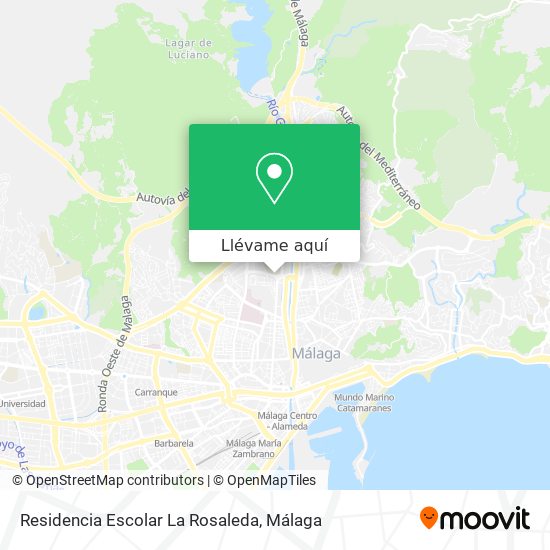 Mapa Residencia Escolar La Rosaleda