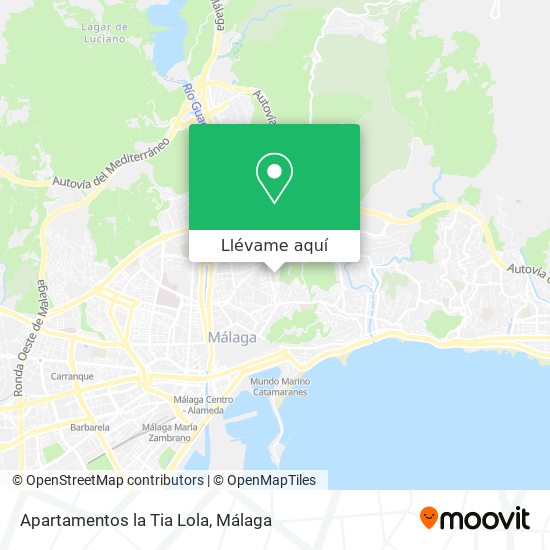 Mapa Apartamentos la Tia Lola