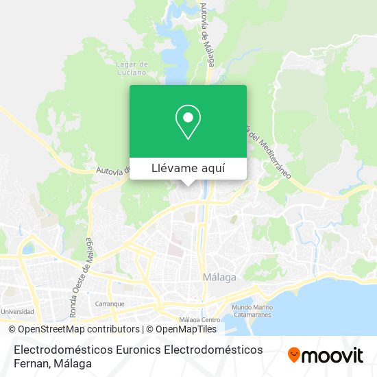 Mapa Electrodomésticos Euronics Electrodomésticos Fernan