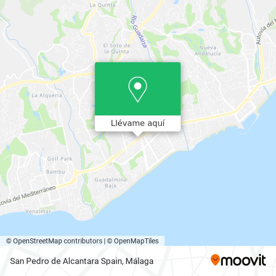 Mapa San Pedro de Alcantara Spain