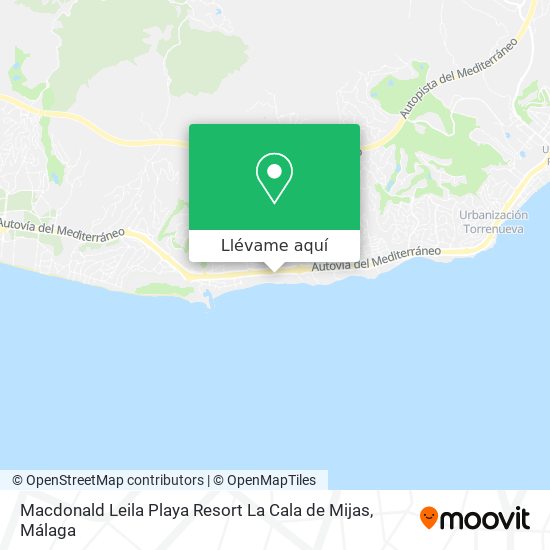 Mapa Macdonald Leila Playa Resort La Cala de Mijas