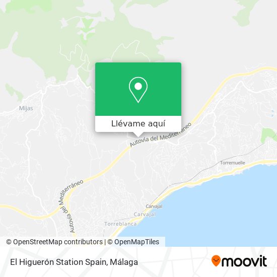 Mapa El Higuerón Station Spain