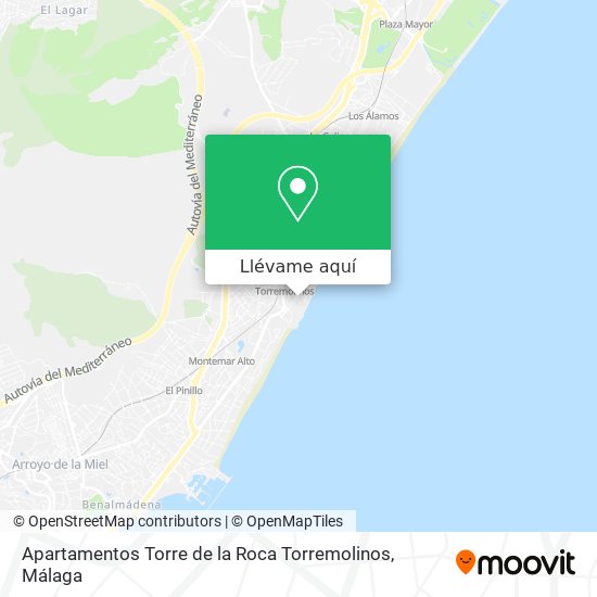 Mapa Apartamentos Torre de la Roca Torremolinos