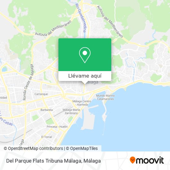 Mapa Del Parque Flats Tribuna Málaga