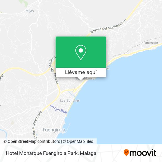 Mapa Hotel Monarque Fuengirola Park