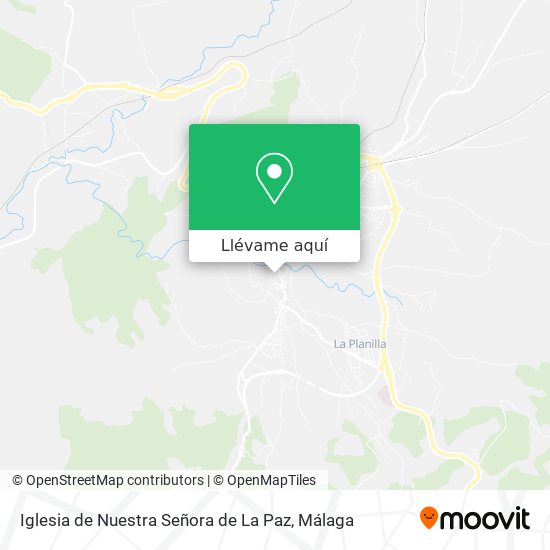 Mapa Iglesia de Nuestra Señora de La Paz