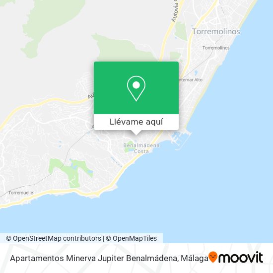 Mapa Apartamentos Minerva Jupiter Benalmádena