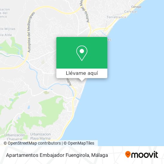 Mapa Apartamentos Embajador Fuengirola