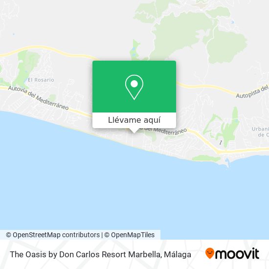 Mapa The Oasis by Don Carlos Resort Marbella