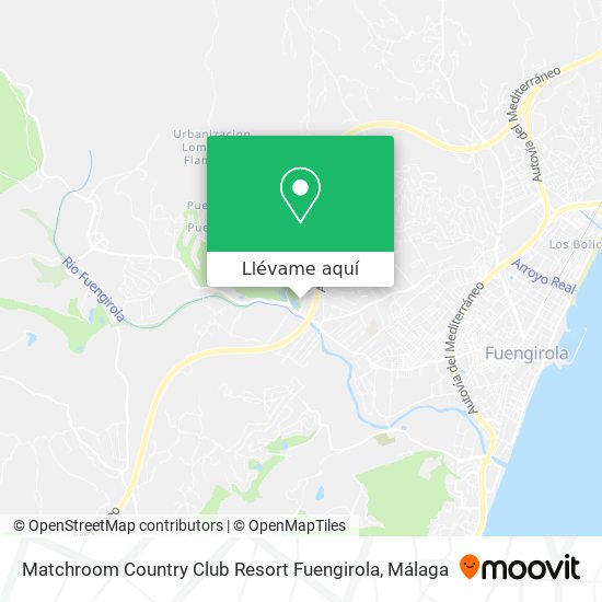 Mapa Matchroom Country Club Resort Fuengirola