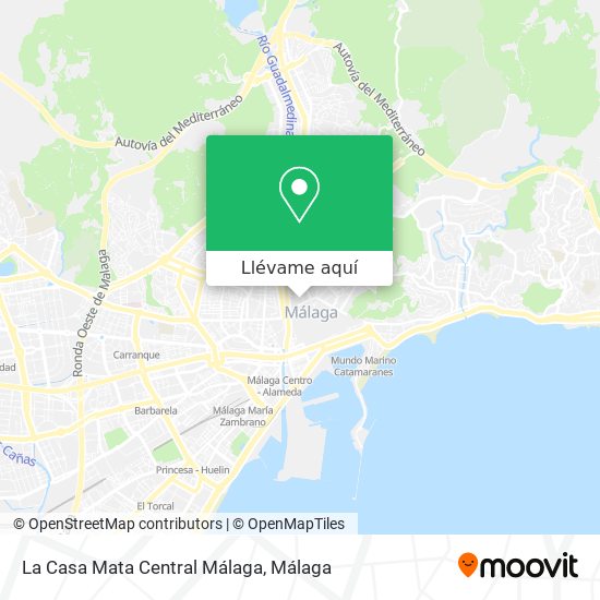 Mapa La Casa Mata Central Málaga