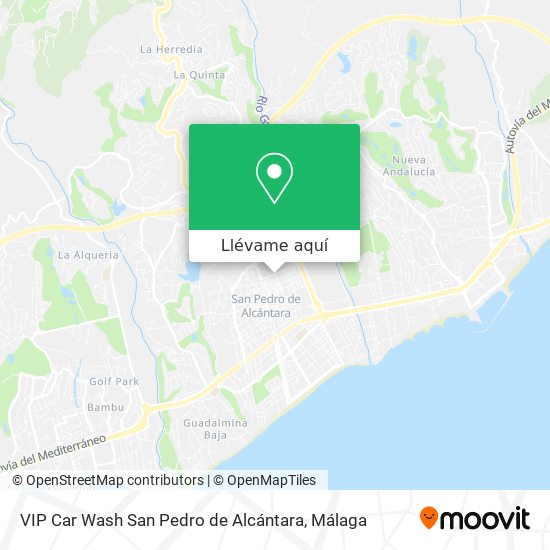 Mapa VIP Car Wash San Pedro de Alcántara