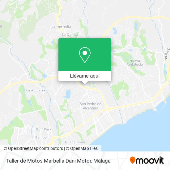 Mapa Taller de Motos Marbella Dani Motor