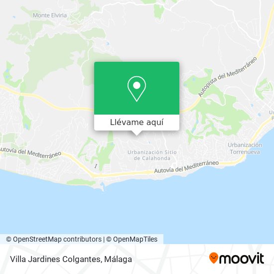Mapa Villa Jardines Colgantes