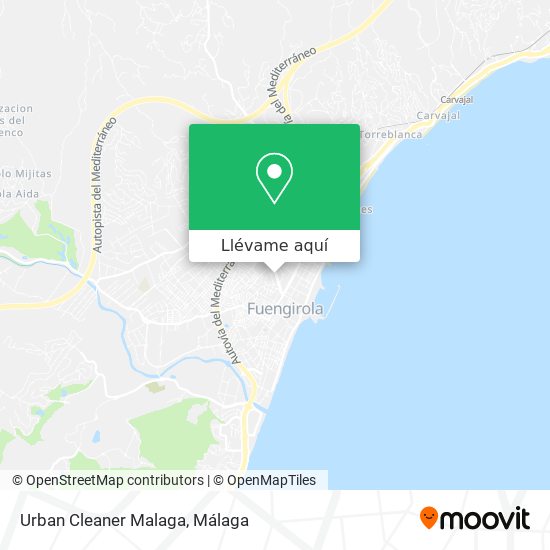 Mapa Urban Cleaner Malaga