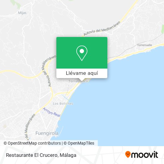 Mapa Restaurante El Crucero