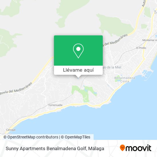 Mapa Sunny Apartments Benalmadena Golf