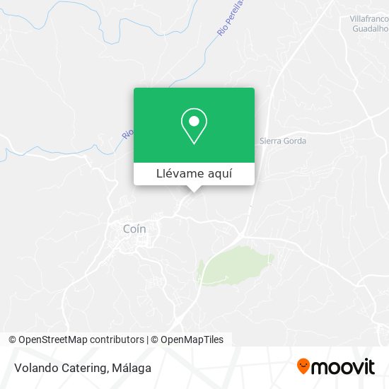 Mapa Volando Catering