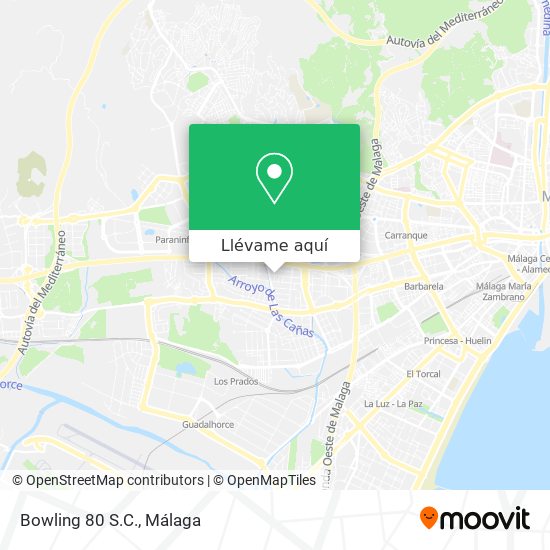 Mapa Bowling 80 S.C.