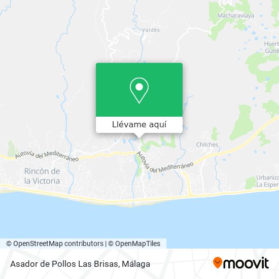 Mapa Asador de Pollos Las Brisas