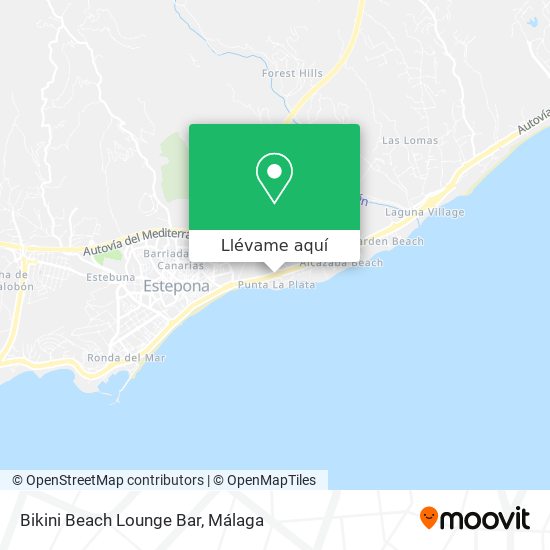 Mapa Bikini Beach Lounge Bar