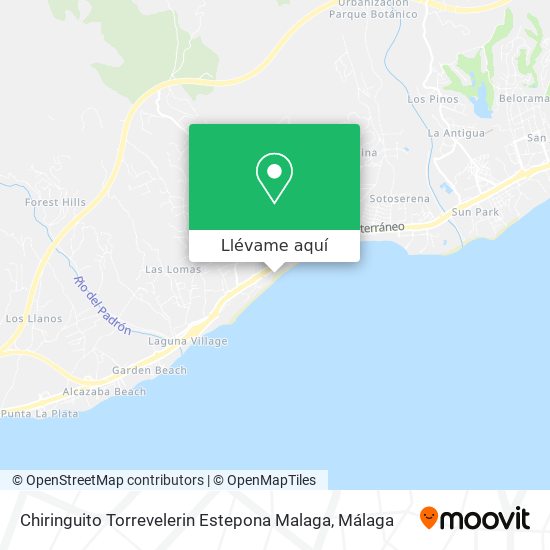 Mapa Chiringuito Torrevelerin Estepona Malaga