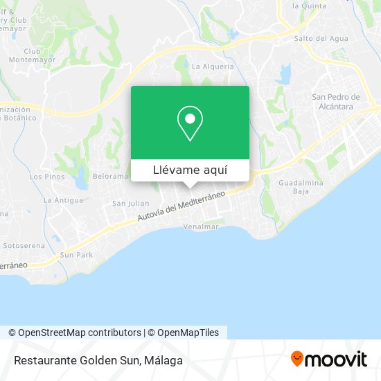 Mapa Restaurante Golden Sun