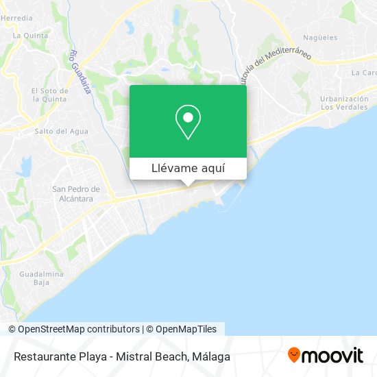 Mapa Restaurante Playa - Mistral Beach