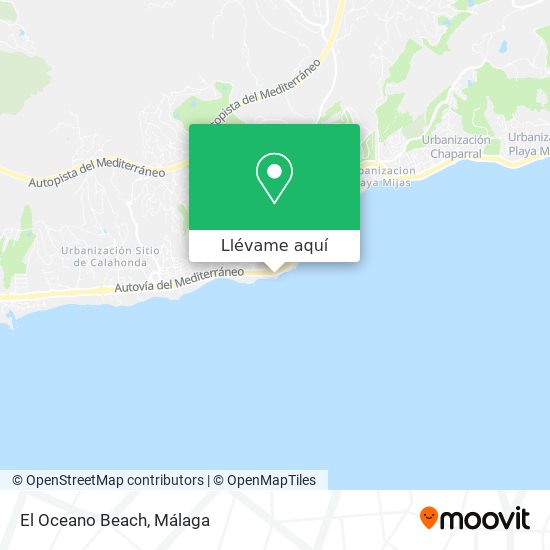 Mapa El Oceano Beach
