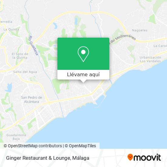 Mapa Ginger Restaurant & Lounge