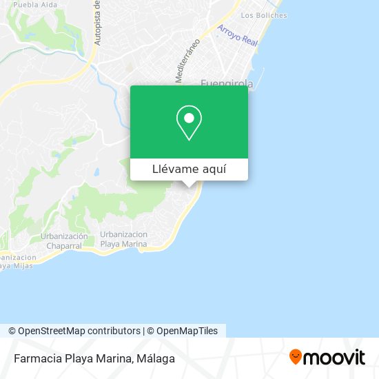 Mapa Farmacia Playa Marina