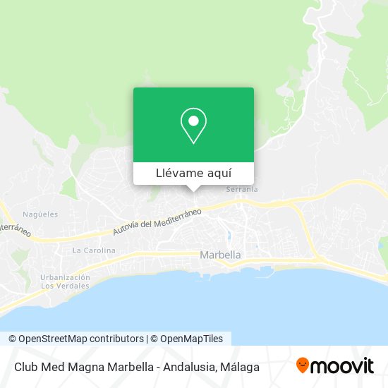 Mapa Club Med Magna Marbella - Andalusia