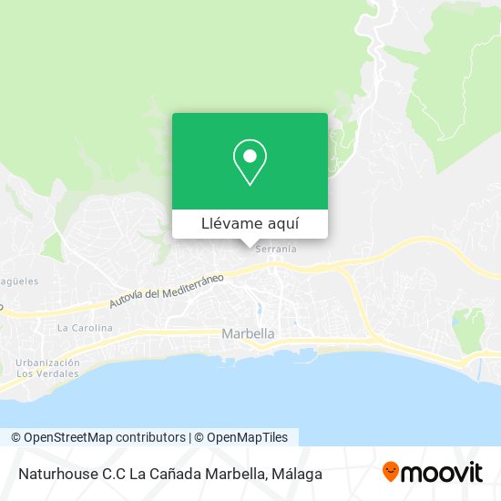 Mapa Naturhouse C.C La Cañada Marbella