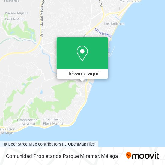 Mapa Comunidad Propietarios Parque Miramar