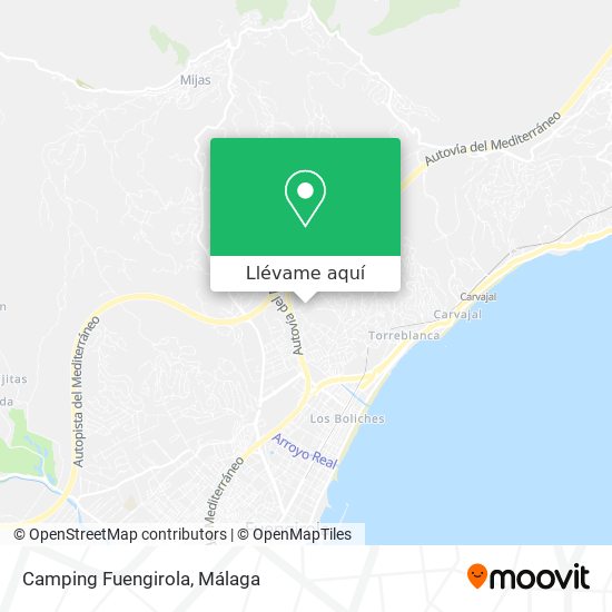 Mapa Camping Fuengirola