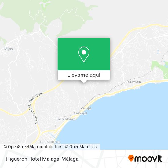Mapa Higueron Hotel Malaga
