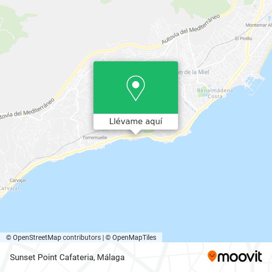 Mapa Sunset Point Cafateria