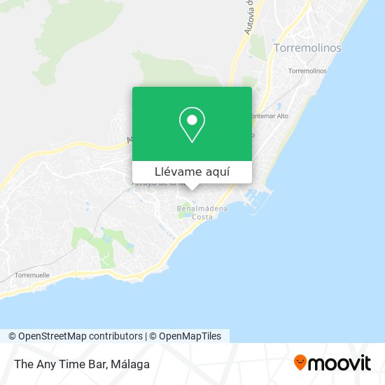 Mapa The Any Time Bar