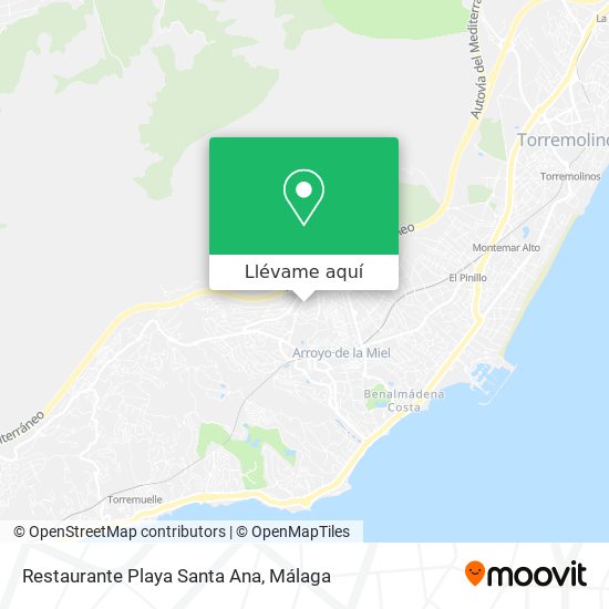 Mapa Restaurante Playa Santa Ana