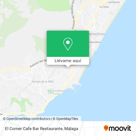 Mapa El Corner Cafe Bar Restaurante