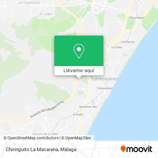 Mapa Chiringuito La Macarena