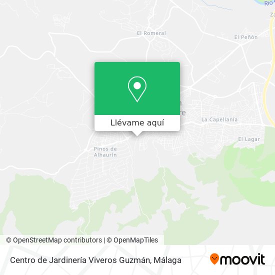 Mapa Centro de Jardinería Viveros Guzmán