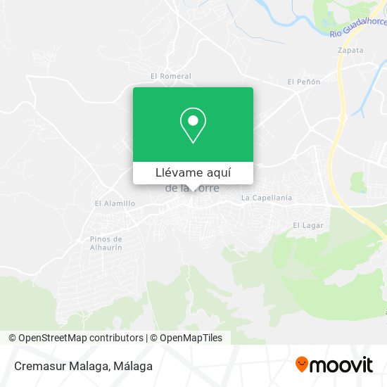 Mapa Cremasur Malaga