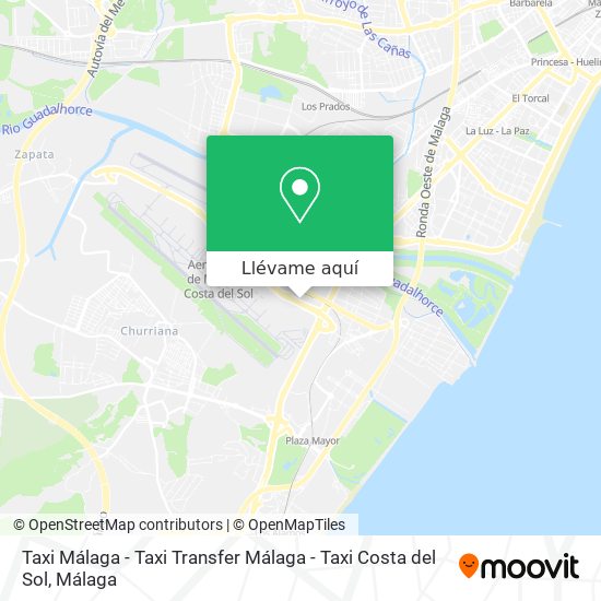 Mapa Taxi Málaga - Taxi Transfer Málaga - Taxi Costa del Sol