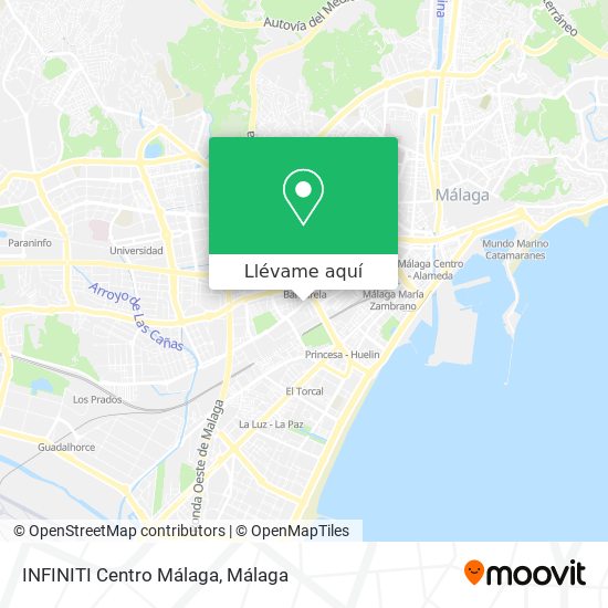 Mapa INFINITI Centro Málaga