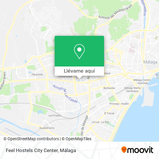 Mapa Feel Hostels City Center