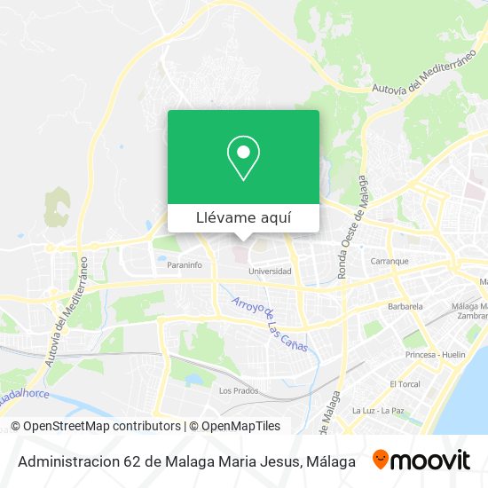Mapa Administracion 62 de Malaga Maria Jesus